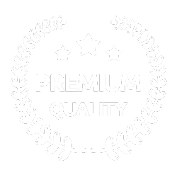 A laurel wreath and three stars crown the bold, uppercase words PREMIUM QUALITY—symbolizing PH Design’s top-rated excellence.